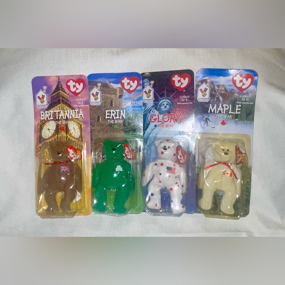 Ty Beanie Baby Bears International Collection McDonald’s